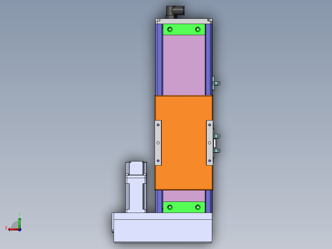 MCH丝杆全封闭MCH10-BR-100W后视图