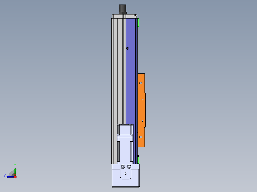 MCH丝杆全封闭MCH10-BR-100W右视图
