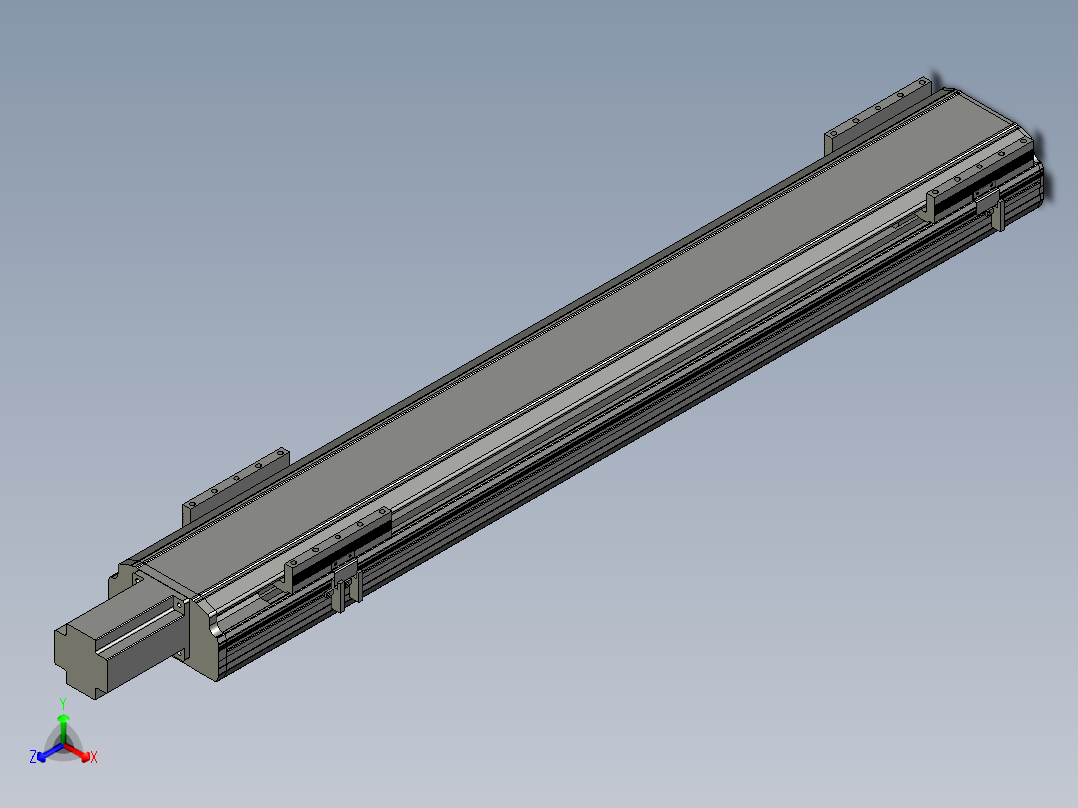 直线模组LHA17-S950-M设计图纸正等轴测图