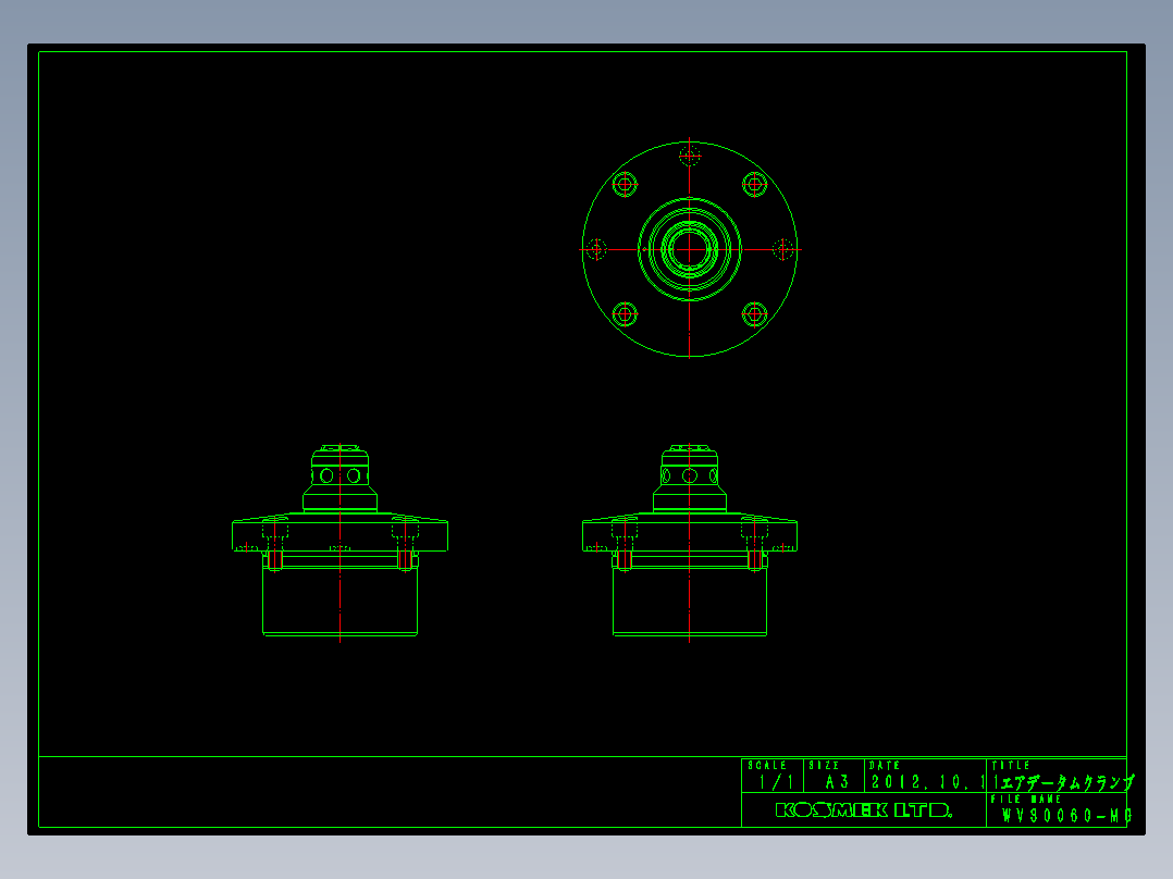 KOSMEKWVS0060-MG多系列多零件图纸模型多系列多零件图纸模型