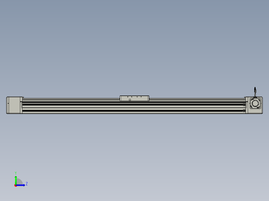 威洛博直线电机模组EB20-L224-S1550-R-ZP75-MS3-5K左视图