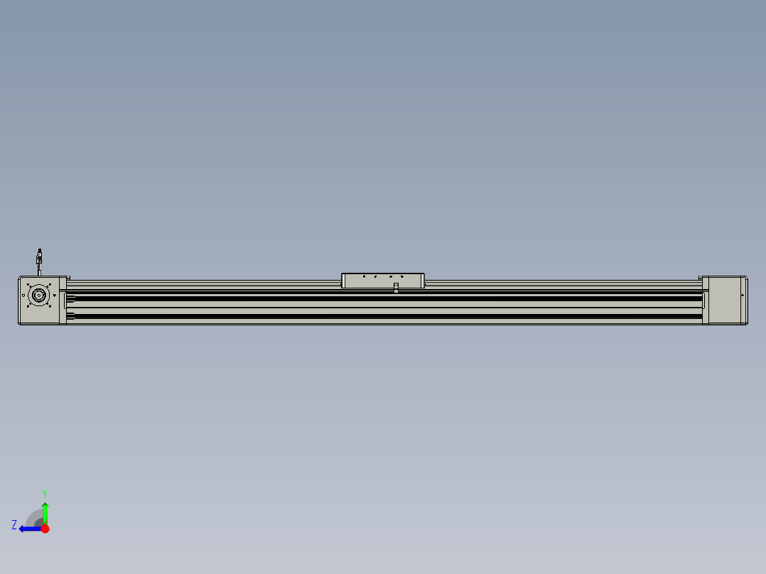 威洛博直线电机模组EB20-L224-S1550-R-ZP75-MS3-5K右视图