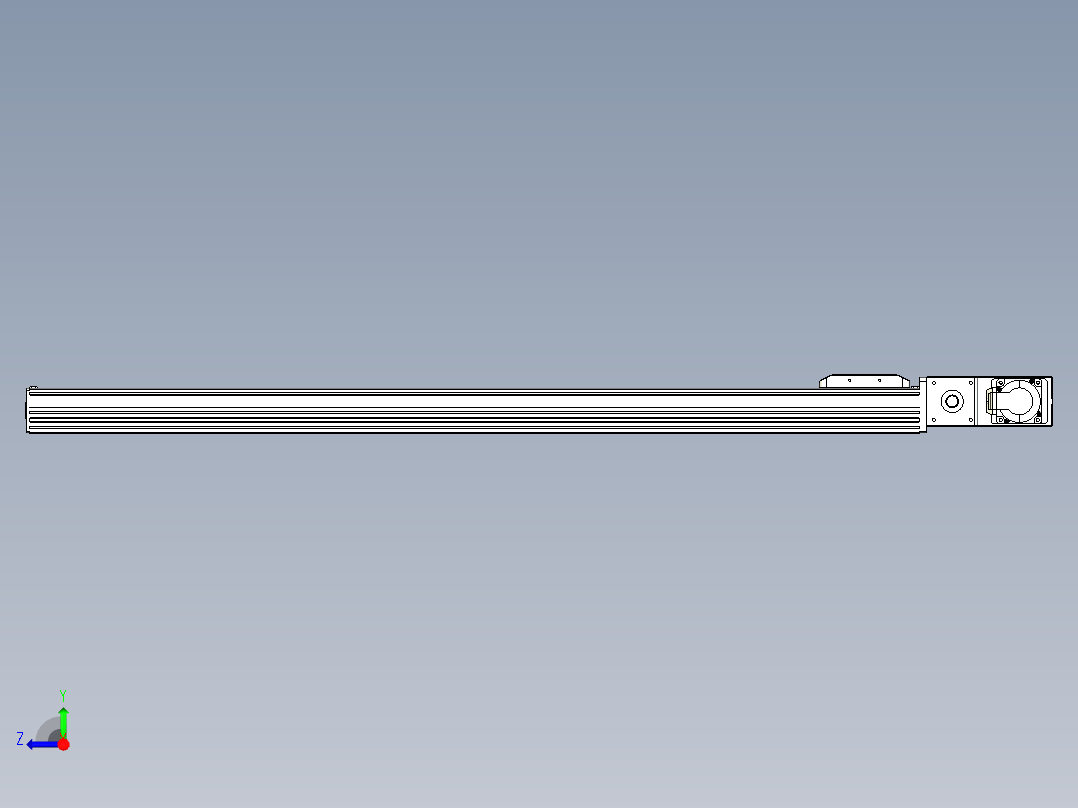 同步带全封闭直线模组TPA-HCB-85D-90-L1000-MR-Y-P20-N3右视图