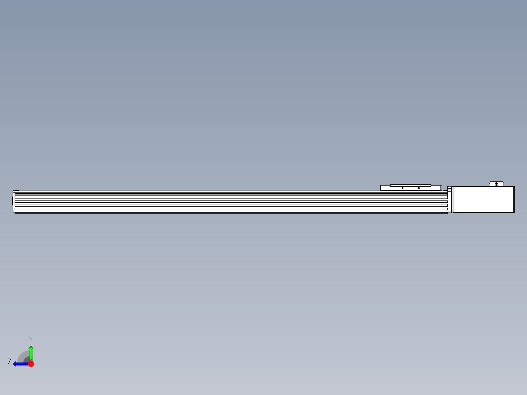 同步带全封闭直线模组TPA-HCB-110D-90-L850-ML-Y-P40-N3右视图