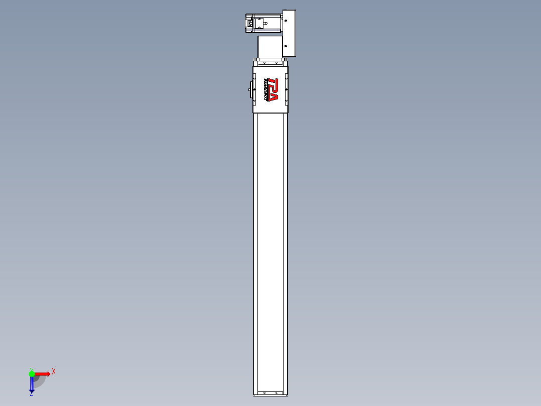 同步带全封闭直线模组TPA-HCB-110D-90-L850-ML-Y-P40-N3俯视图