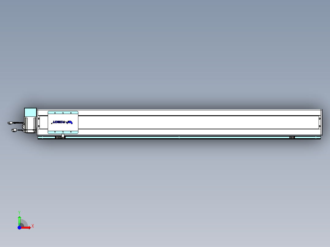 威洛博VBC同步带传动一无尘环境VBC14-L45-S1200-BRU-ZP40-C3前视图