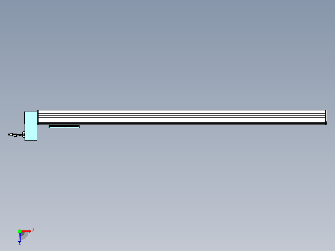 威洛博VBC同步带传动一无尘环境VBC14-L45-S1200-BRU-ZP40-C3俯视图