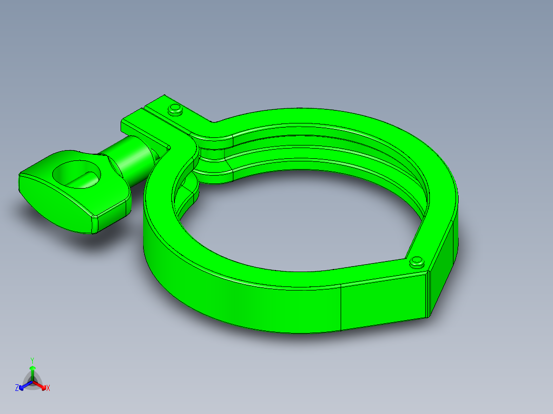 管件接头、螺纹接头、三通(14)正等轴测图