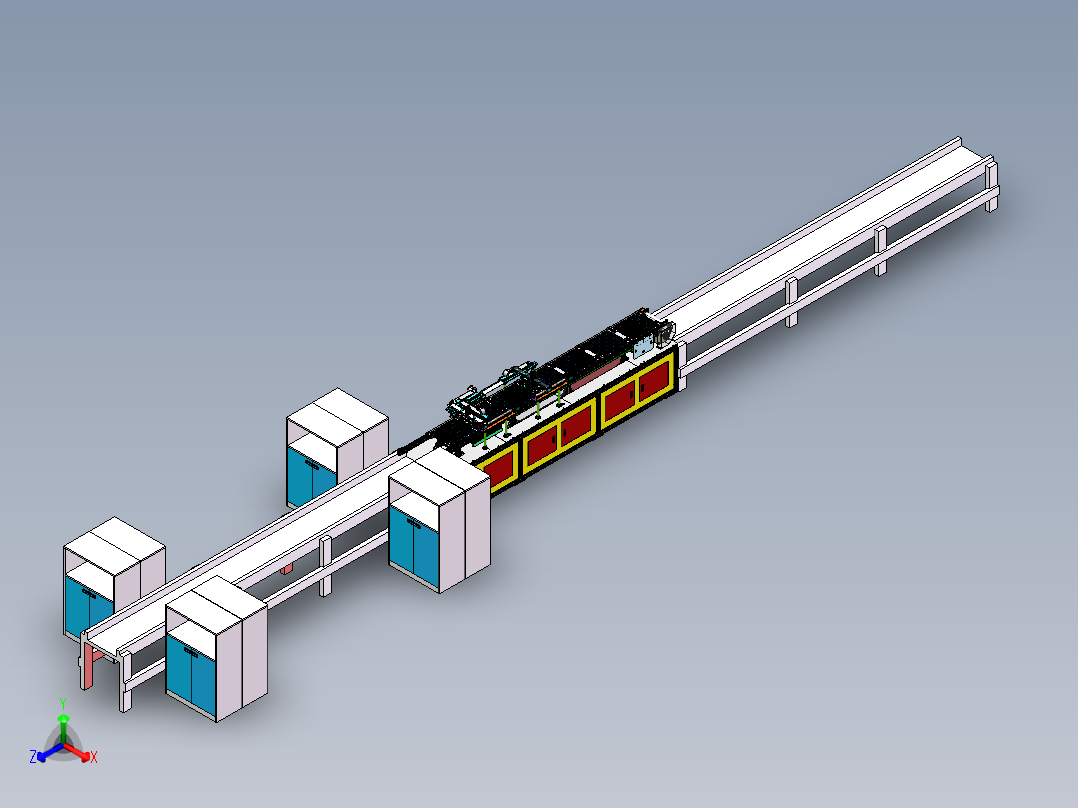 路由器驱动电路功能测试设备生产线sw17可编辑正等轴测图