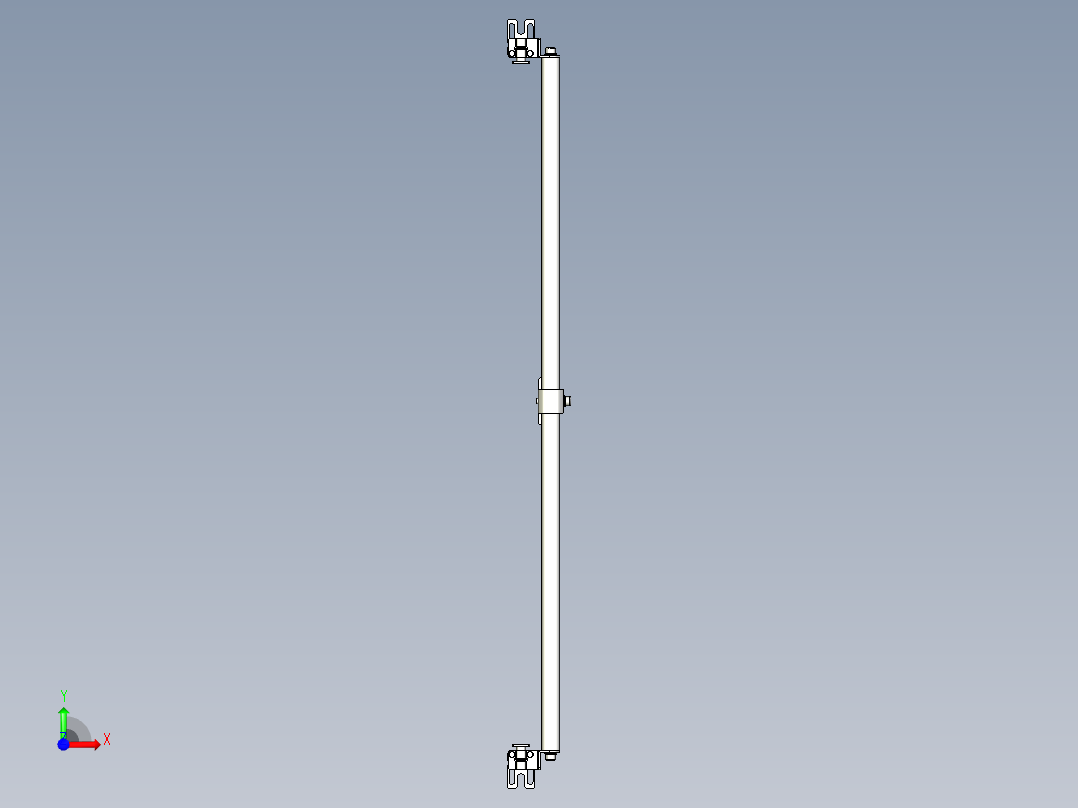 基恩士SL-JB71_back-mount_kc图纸模型前视图