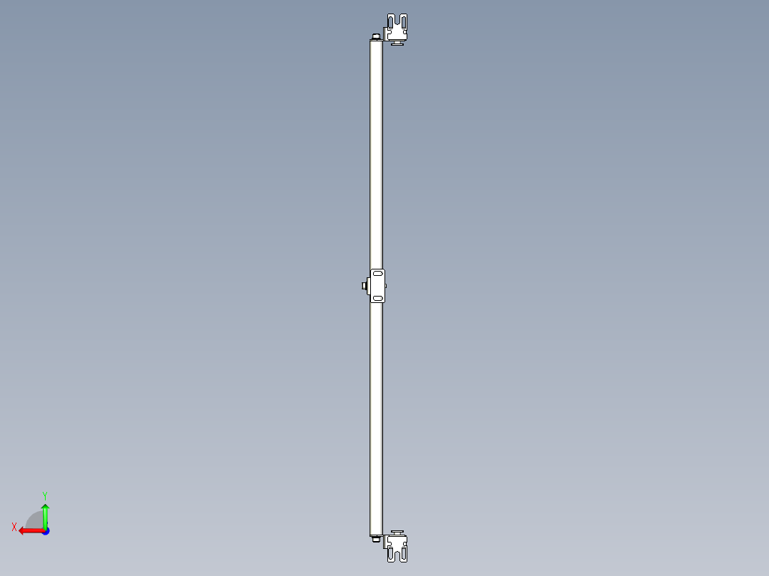 基恩士SL-JB71_back-mount_kc图纸模型后视图