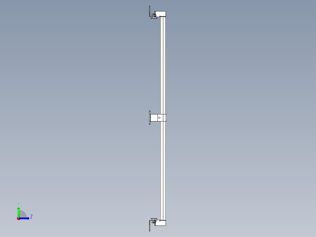 基恩士SL-JB71_back-mount_kc图纸模型左视图