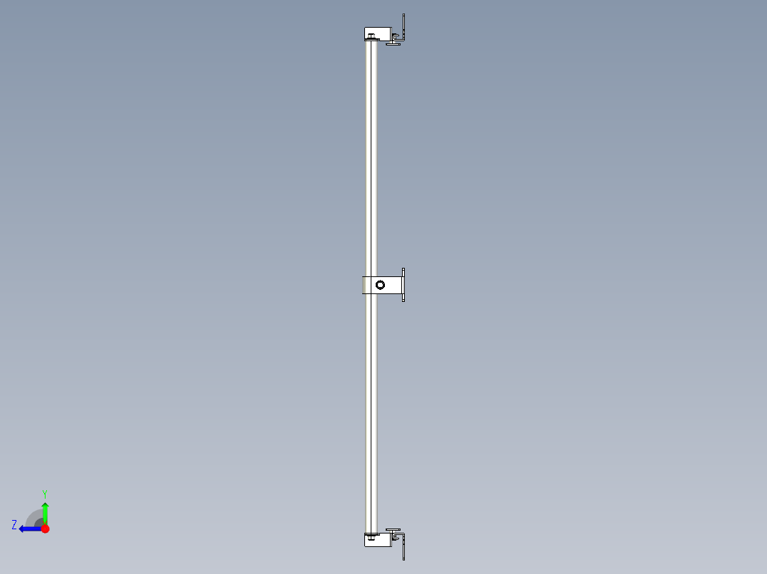 基恩士SL-JB71_back-mount_kc图纸模型右视图