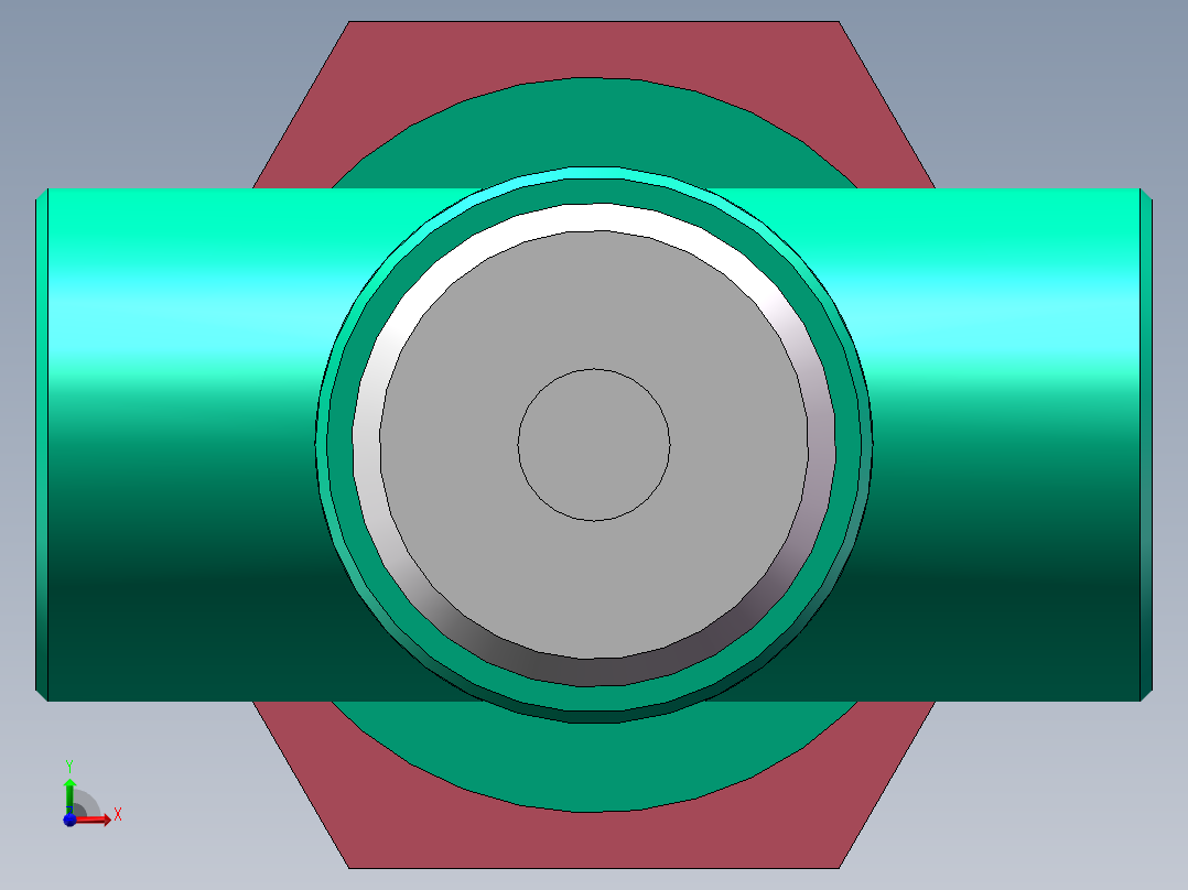 Q236-手动气阀机械加工工艺规程及数控编程设计【三维SolidWorks】前视图