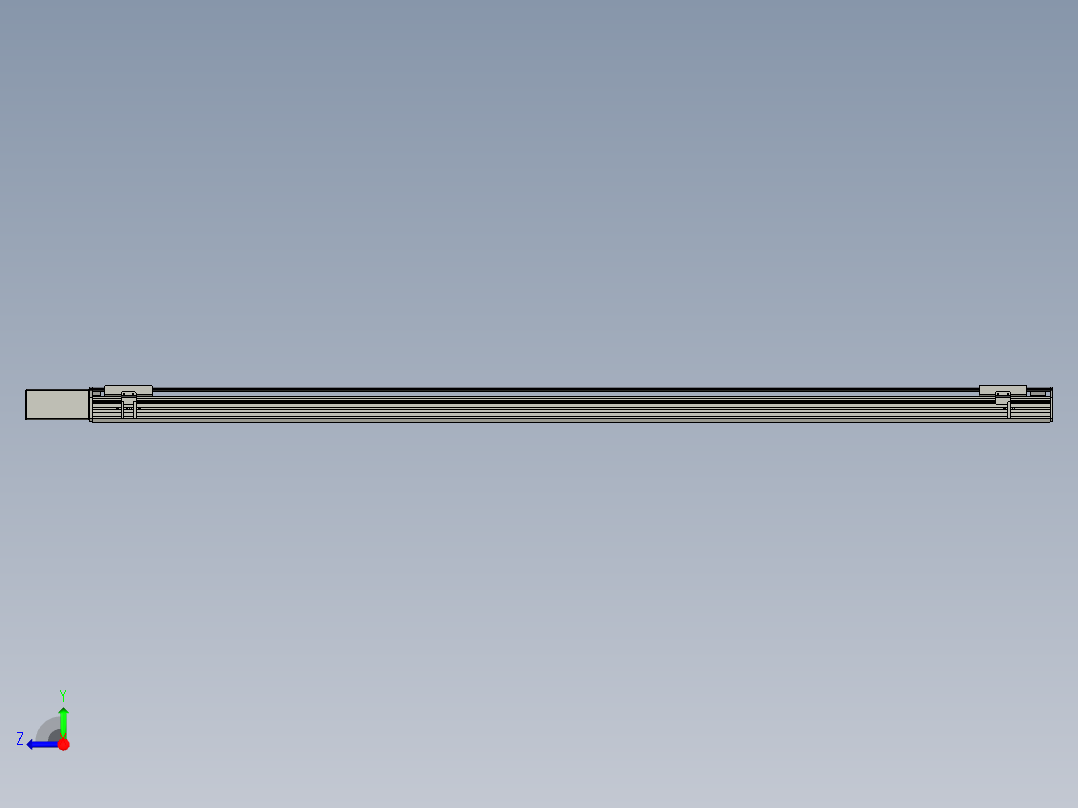 直线模组WG-LHB12-S2000-BR设计图纸右视图