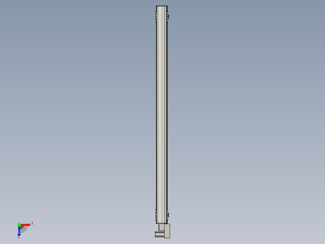 直线模组WG-LHB12-S2000-BR设计图纸俯视图