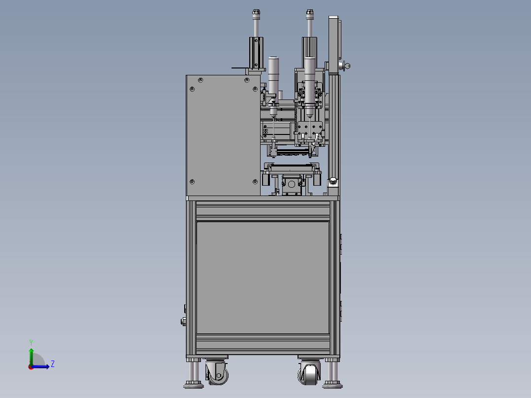 六轴电脑键盘锁螺丝机左视图