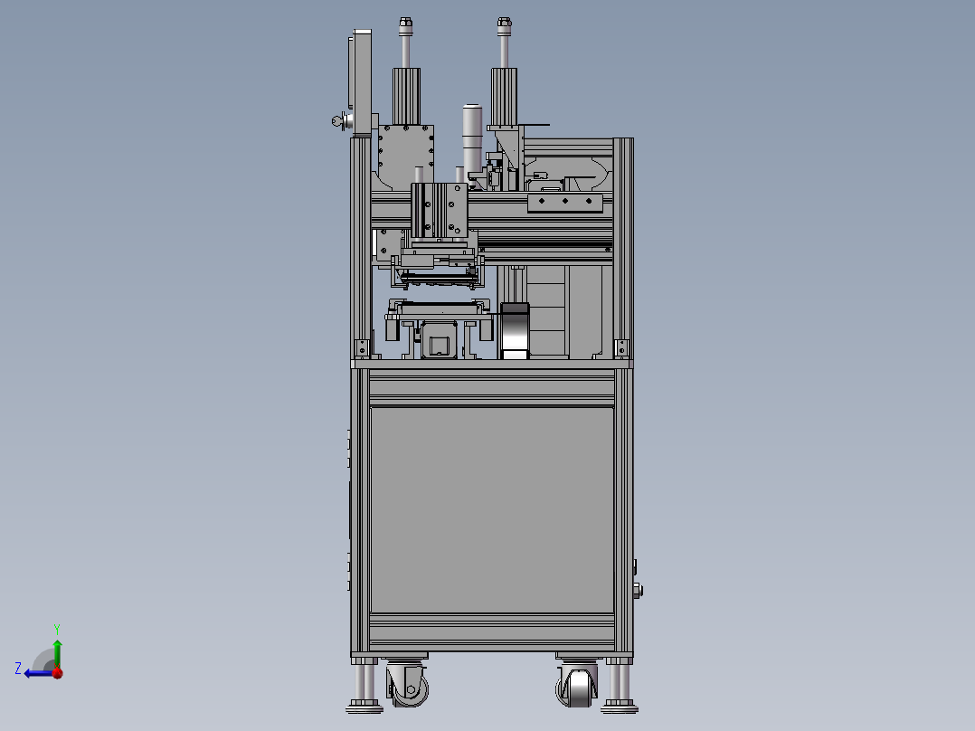 六轴电脑键盘锁螺丝机右视图