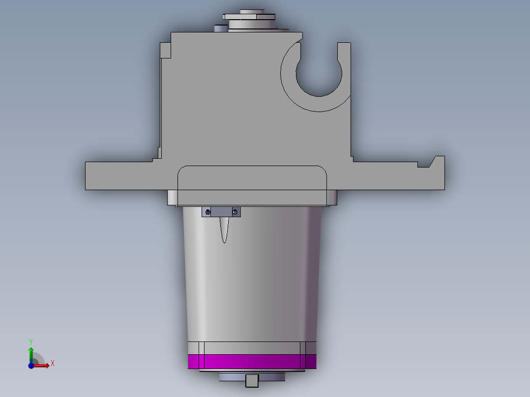 卧式加工中心齿轮箱 1505521前视图