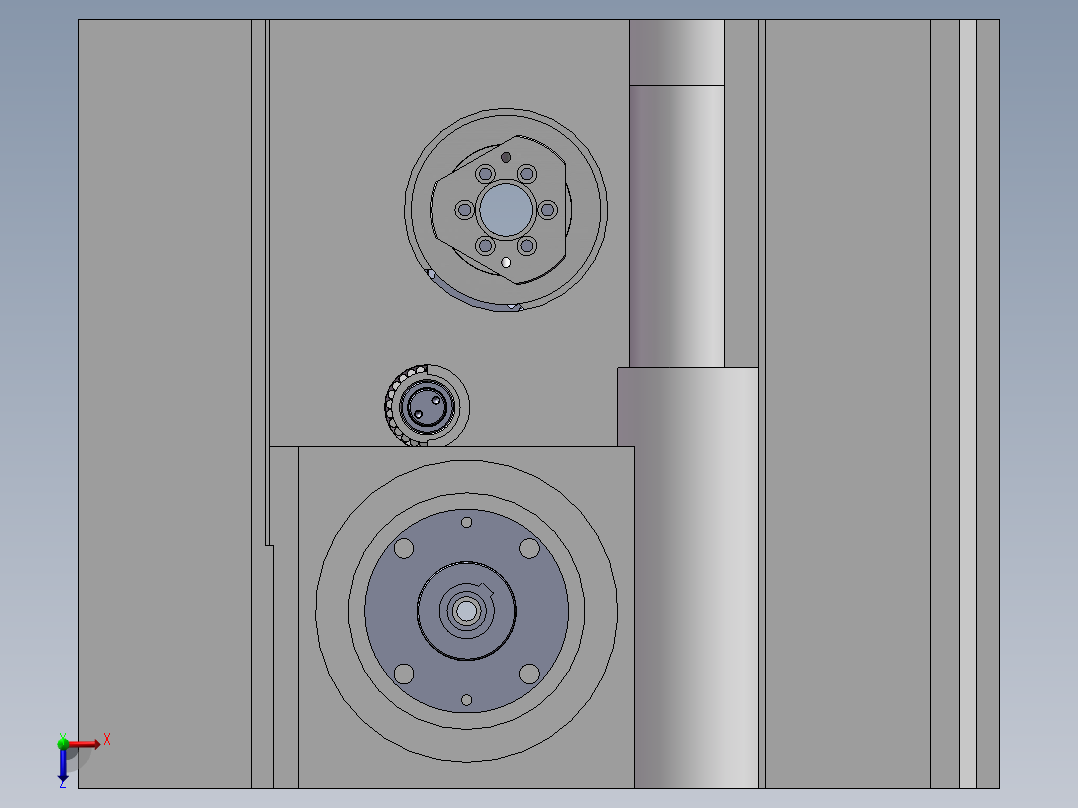 卧式加工中心齿轮箱 1505521俯视图