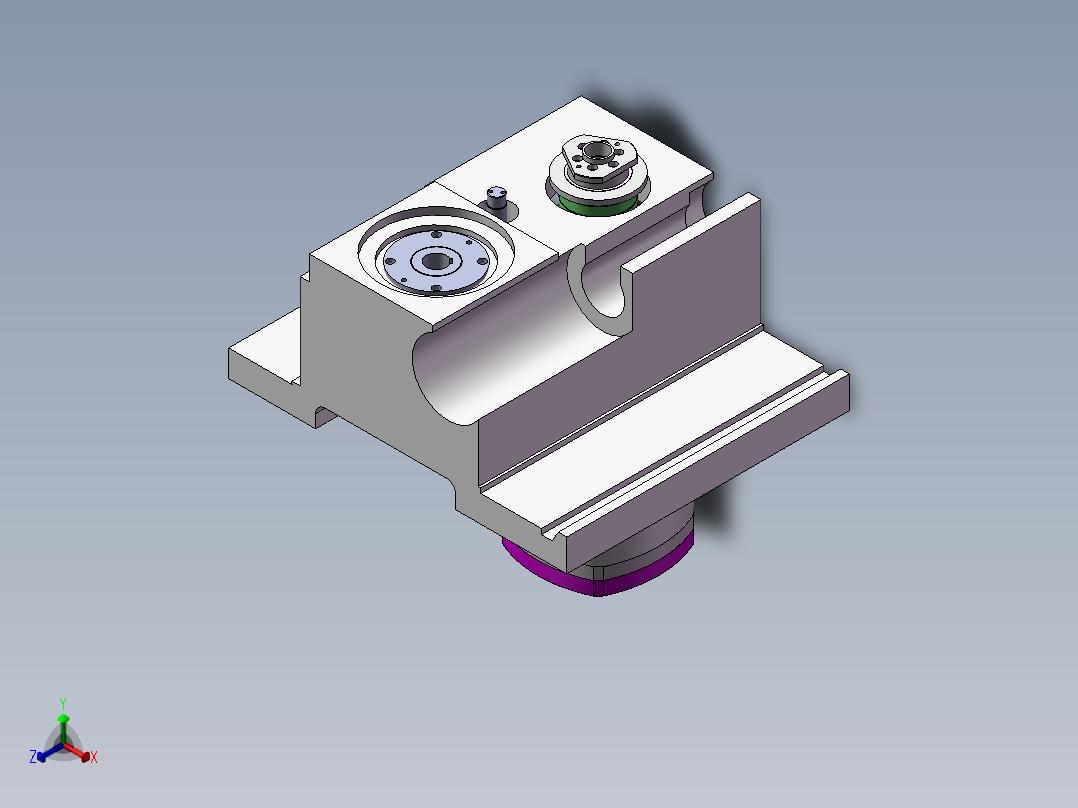卧式加工中心齿轮箱 1505521正等轴测图