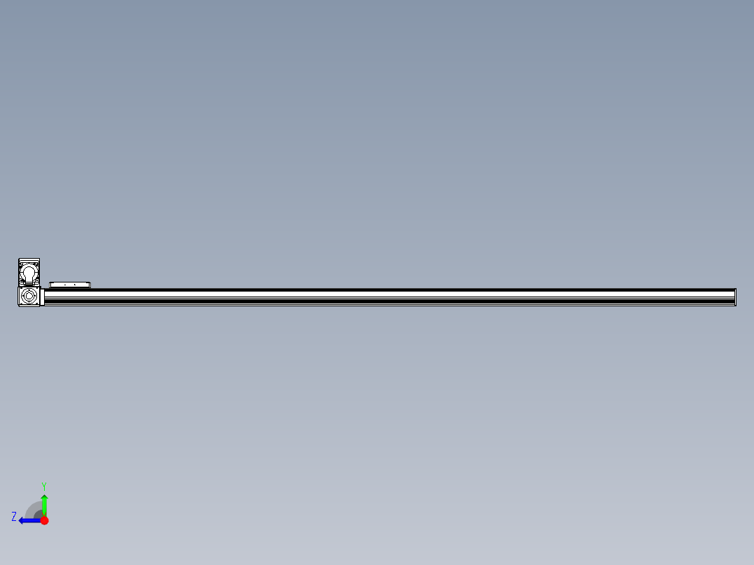 同步带全封闭直线模组TPA-HCB-105D-90-L1950-LU-C-P20-N3右视图