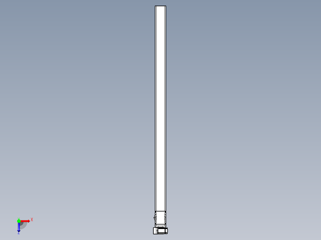同步带全封闭直线模组TPA-HCB-105D-90-L1950-LU-C-P20-N3俯视图