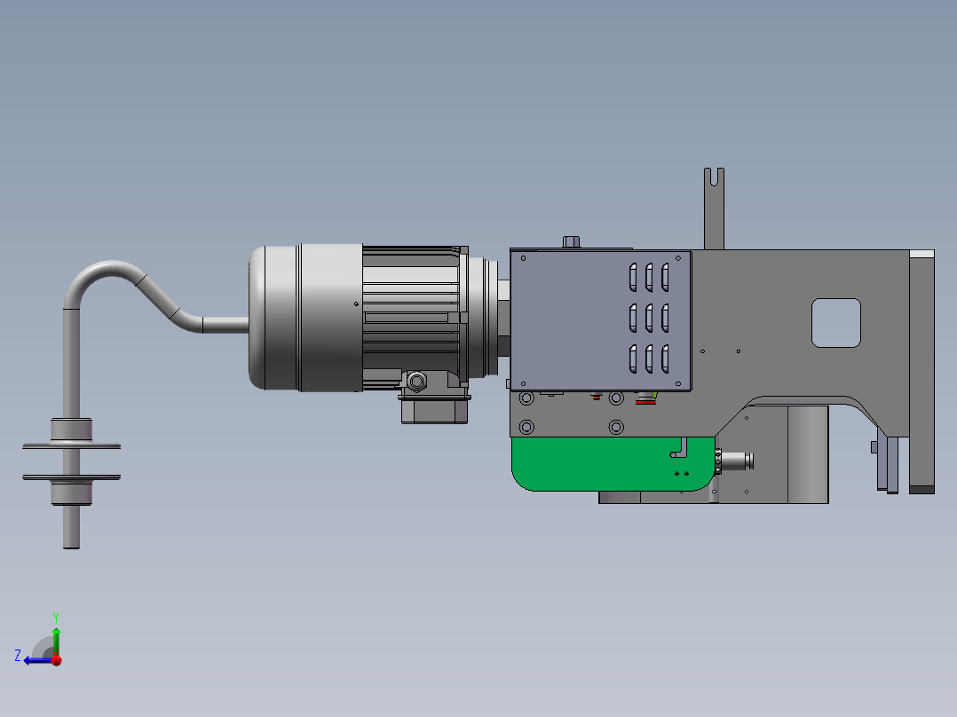 端子压接机右视图
