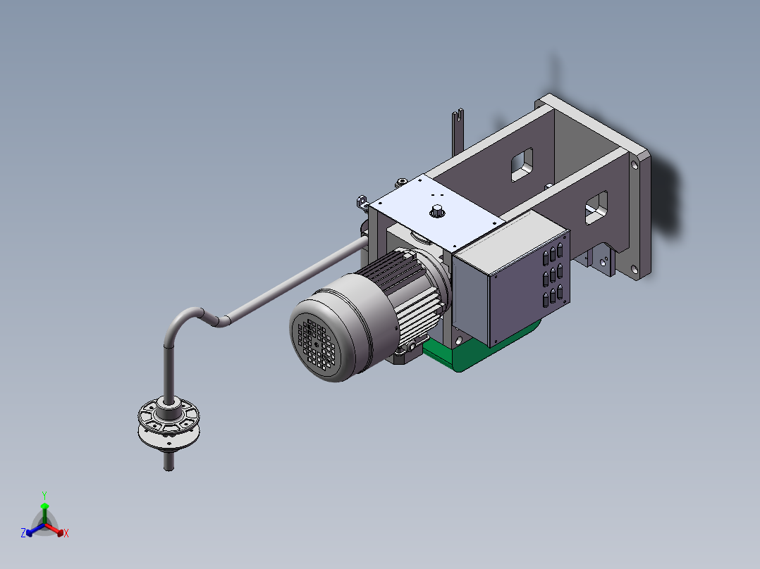 端子压接机正等轴测图