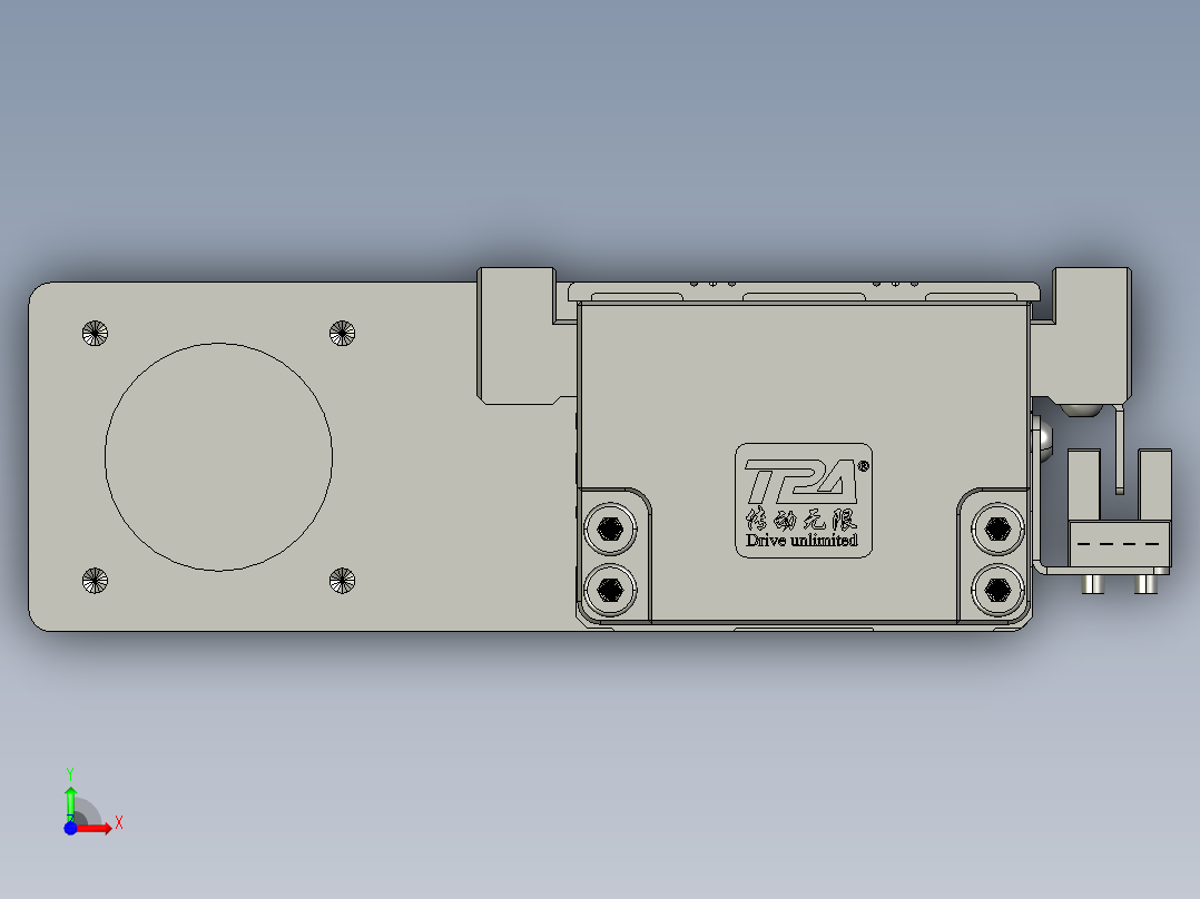 TPA-KNR-60E-1205C-L550A1-ML-H10-N3线性模块铝制底座前视图