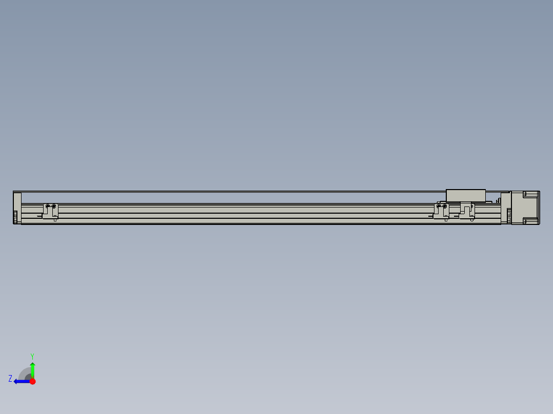 TPA-KNR-60E-1205C-L550A1-ML-H10-N3线性模块铝制底座右视图