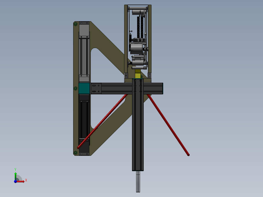 机械手开箱机sw18前视图