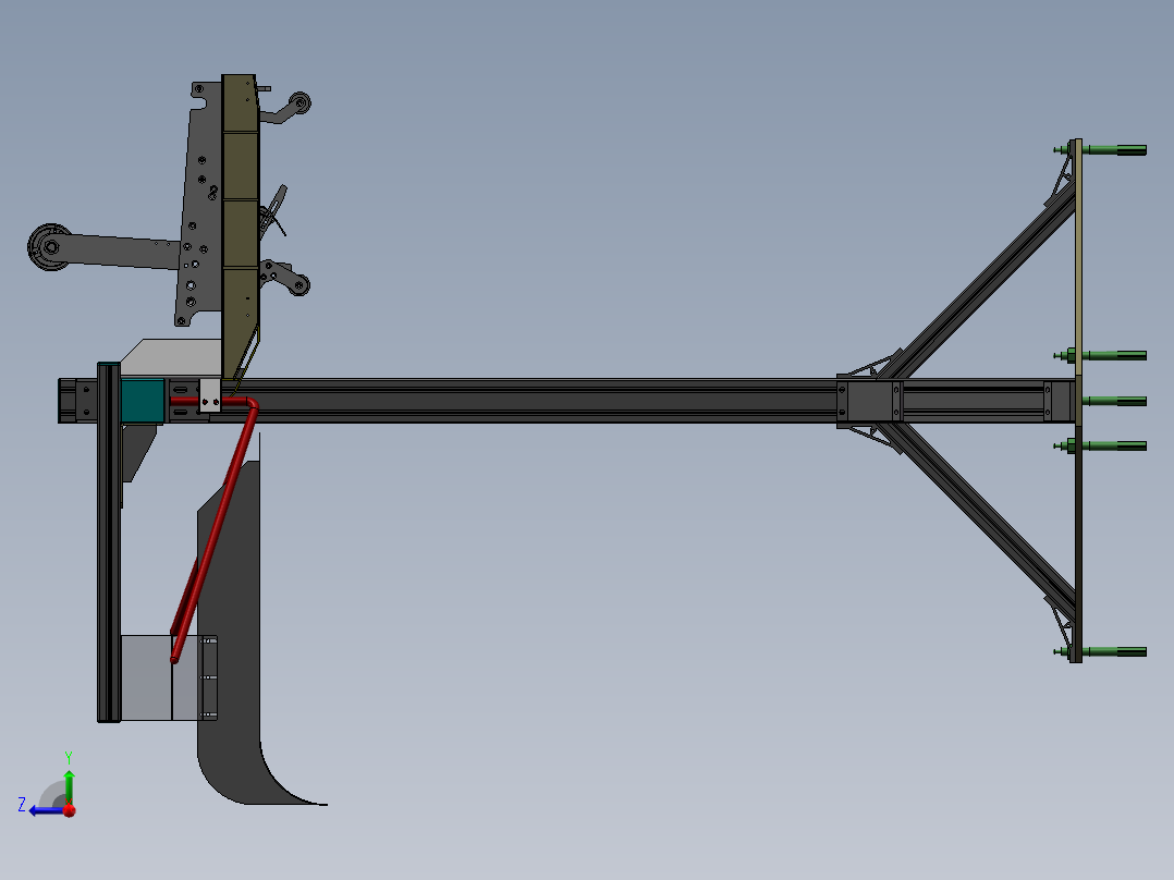 机械手开箱机sw18右视图