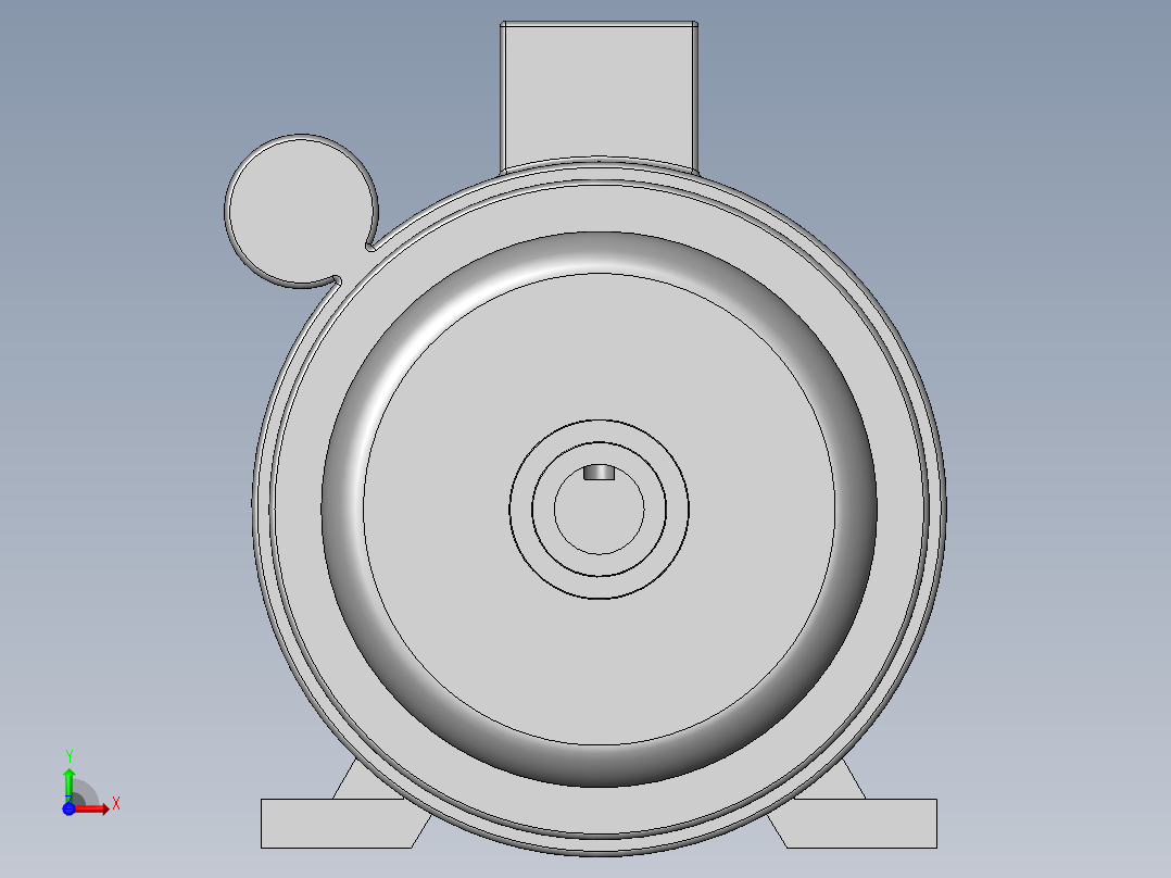 异步电机DJ_YS系列(IP44)_IMB3型_YS-90L-6前视图