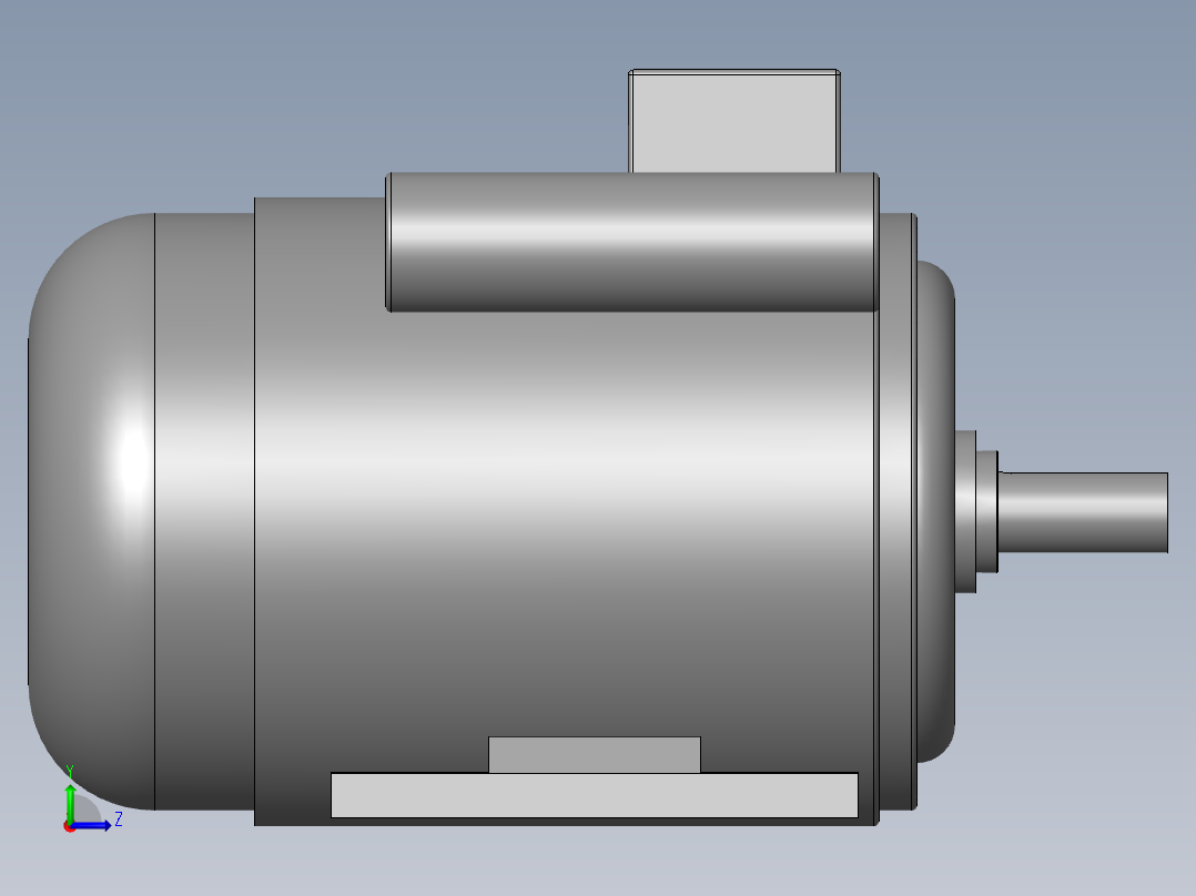 异步电机DJ_YS系列(IP44)_IMB3型_YS-90L-6左视图