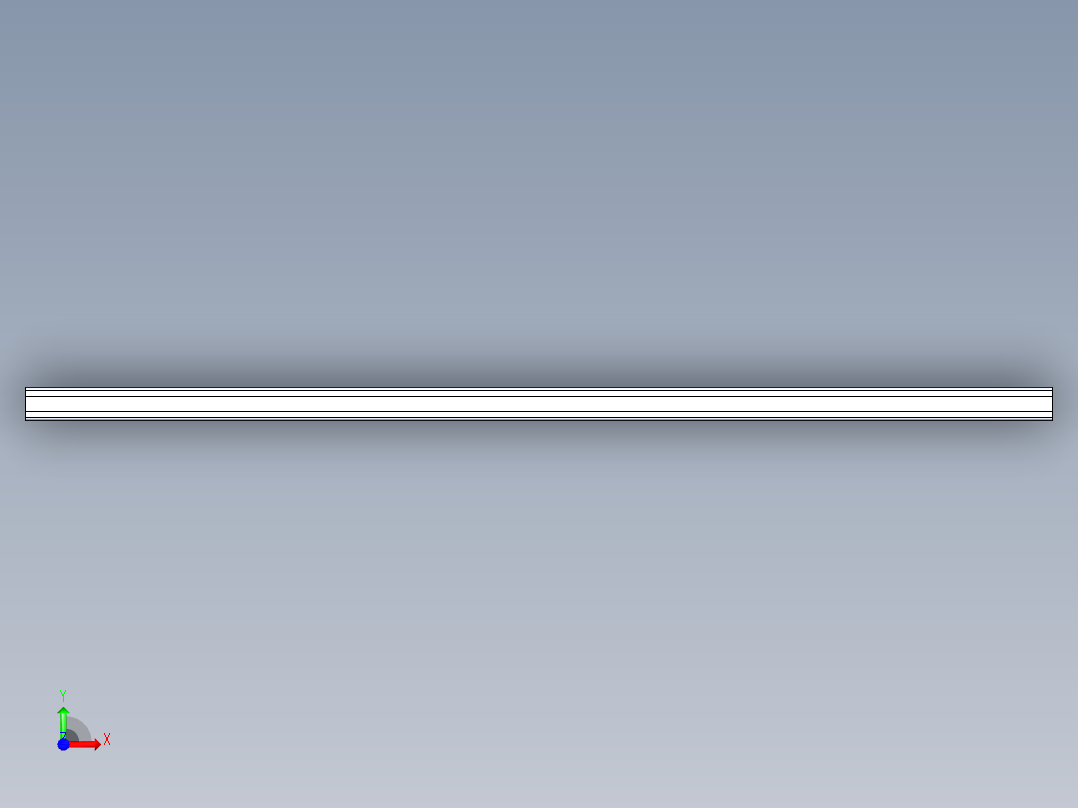 同步带滑台-半封闭B13H-L45-S3050-LU-P40-D3前视图