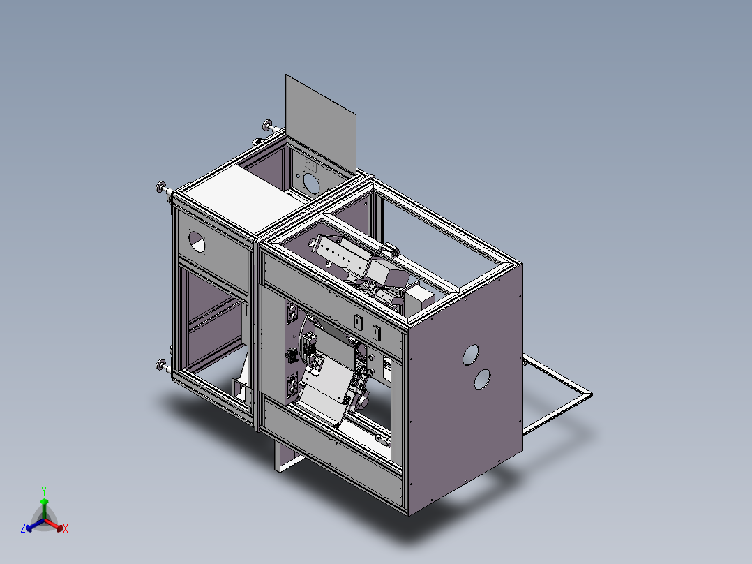 810-0428 3D焊锡机正等轴测图