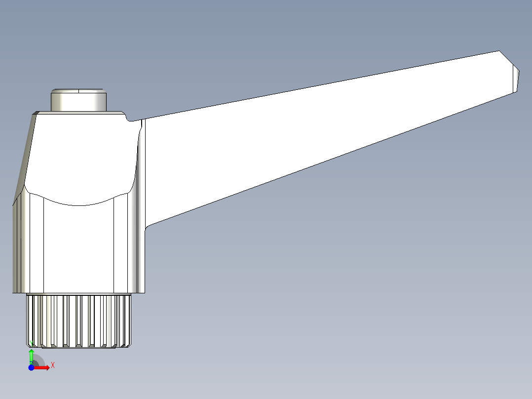 調整式把手(塑膠)MRX.-3D多系列多零件图纸模型前视图