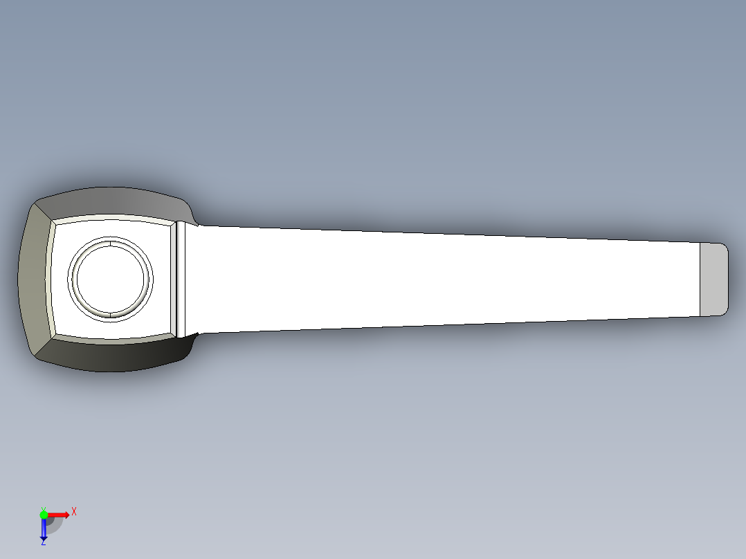 調整式把手(塑膠)MRX.-3D多系列多零件图纸模型俯视图