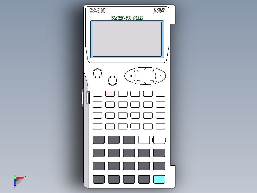 卡西欧计算器13俯视图