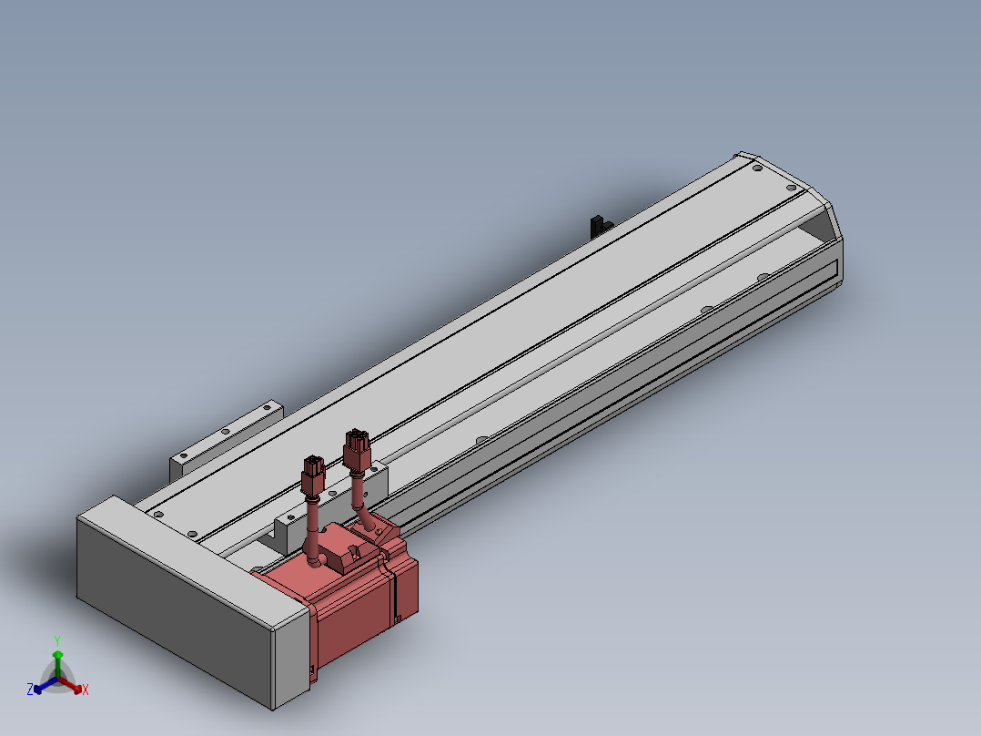 精密模组MY100-T10-350L-BL-P20B-C4-C正等轴测图