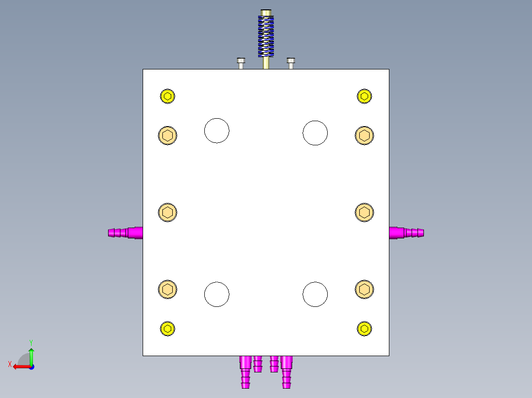 1G129--负压盖压铸模具【三维UG】后视图