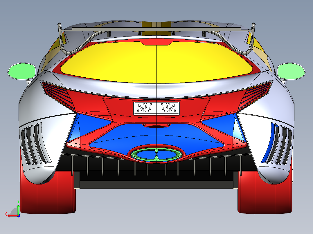 汽车车身 (9)后视图
