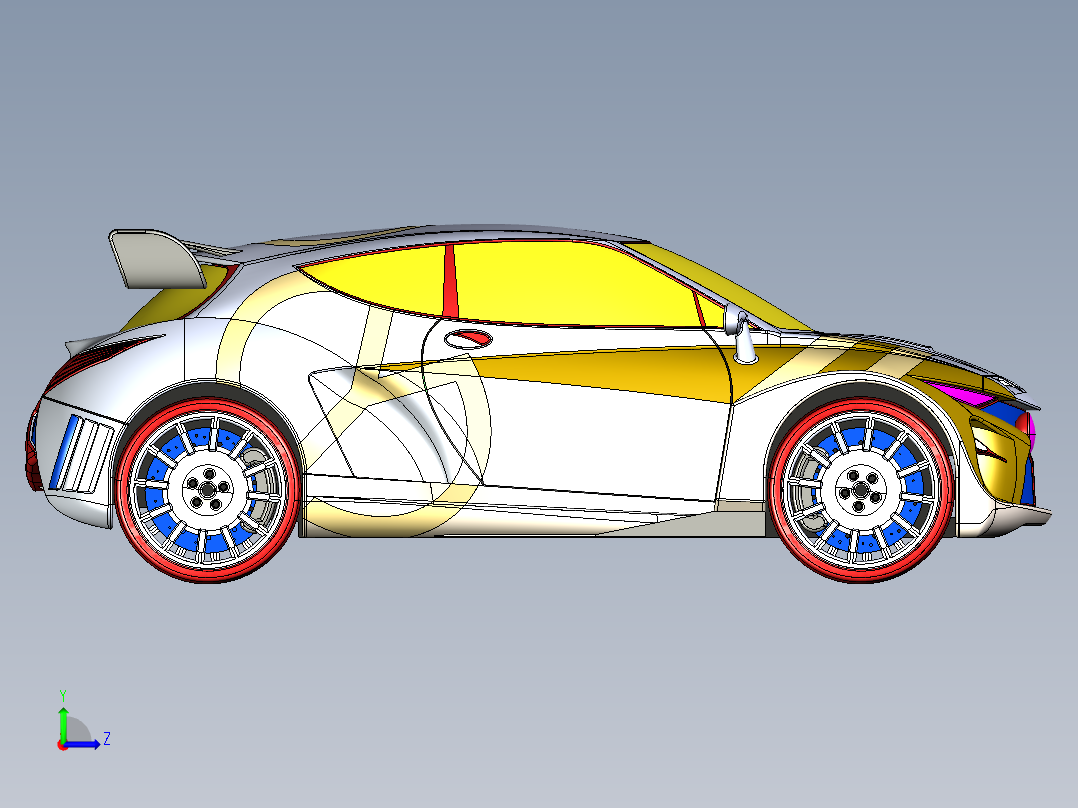 汽车车身 (9)左视图