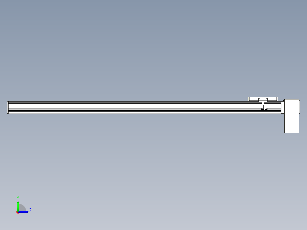 同步带全封闭直线模组TPA-HCB-105D-90-L1000-LP-C-P20-N3左视图
