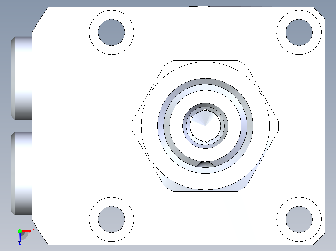 KOSMEKLHA0360-CR-Q30多系列多零件图纸模型俯视图