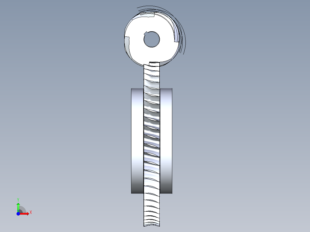 齿轮啮合 (5)前视图