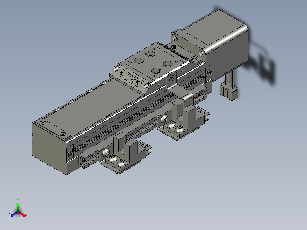 模组FSl30A-E50-02-BC-B28正等轴测图