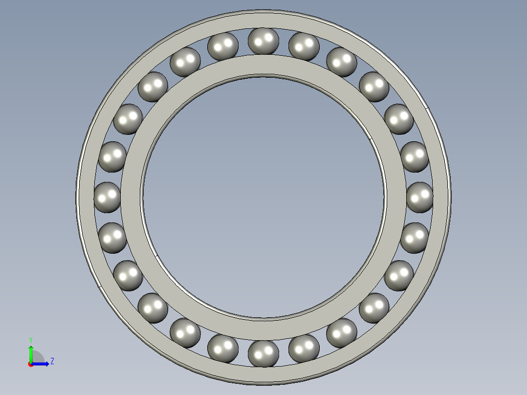 深沟球轴承6016左视图