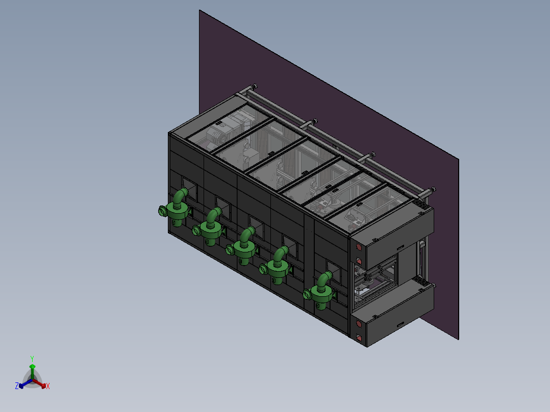 刀柄打磨专机（sw14可编辑+bom）正等轴测图